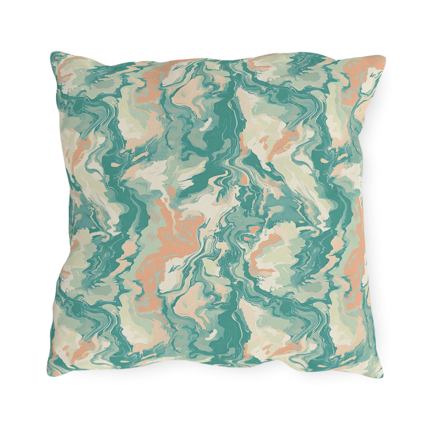 Marble Print Outdoor Pillow, Bohemian Garden Decor, Trendy Patio Cushion, Summer Home Accessory, Chic Outdoor Style