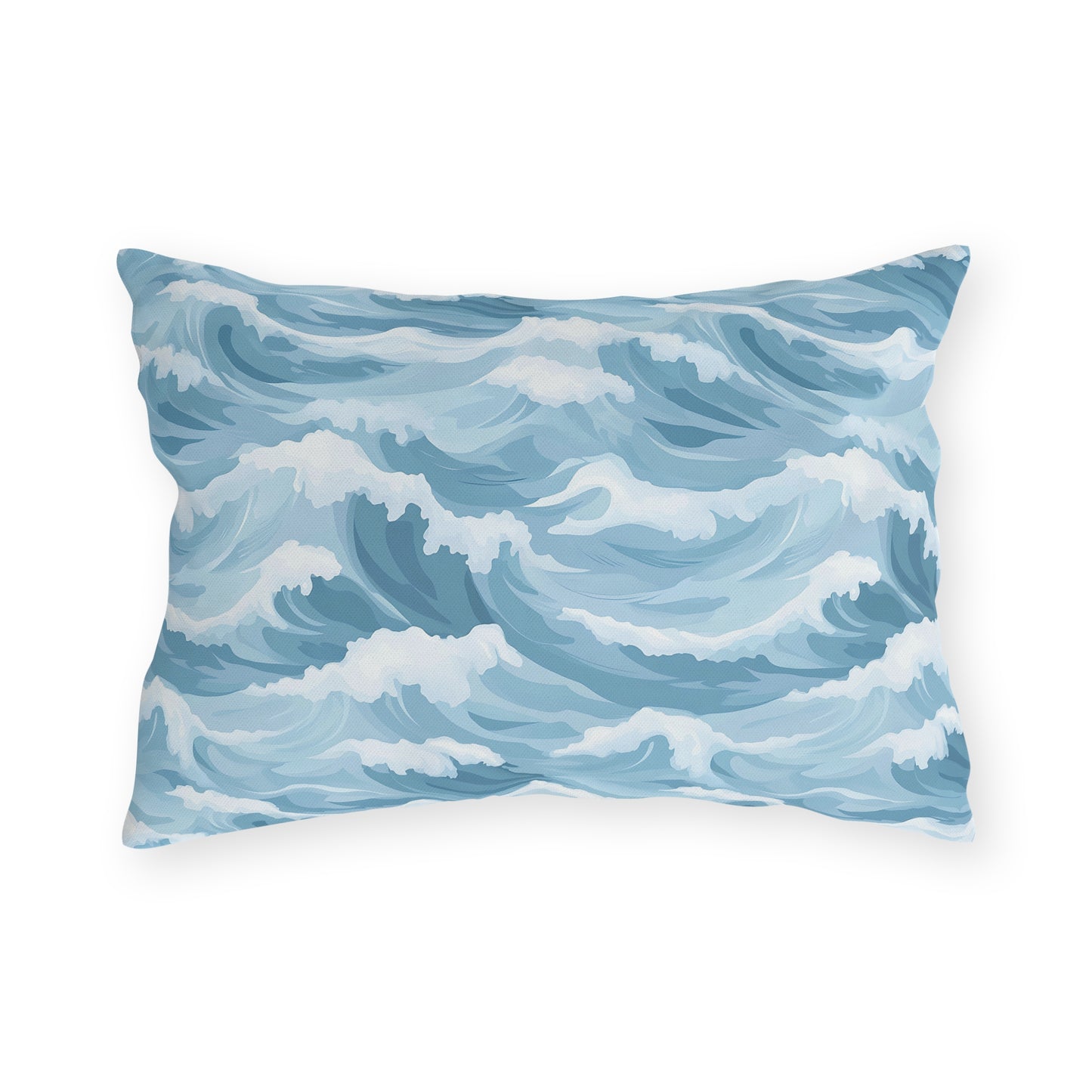 Ocean Wave Outdoor Pillows, Nautical Decor, Patio Cushion, Beach House Accessories, Summer Decor, Gift for Ocean Lovers