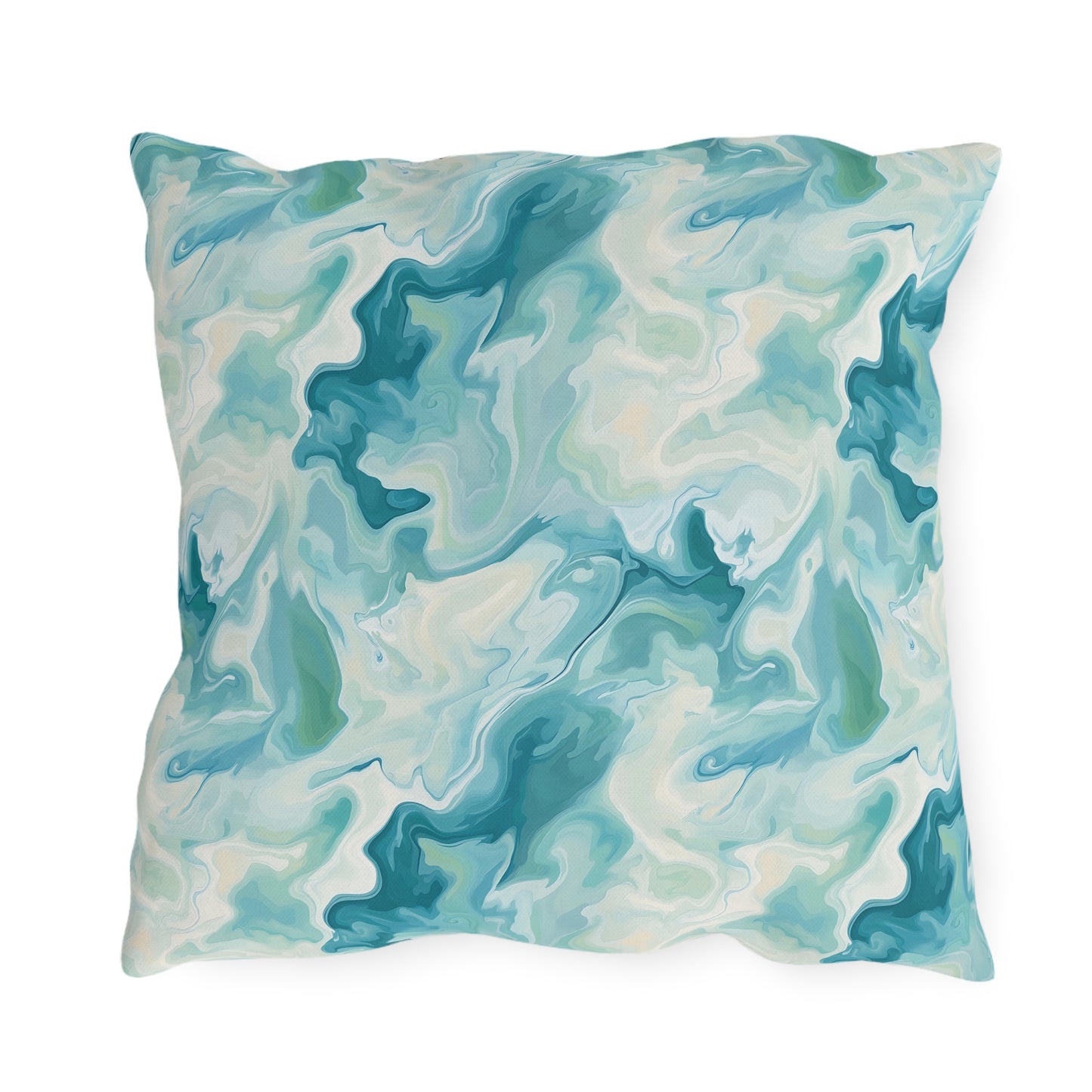 Stylish Outdoor Pillows for Cozy Spaces | Seafoam Abstract Design, Patio Decor, Home Accessories, Summer Vibe, Garden Pillows