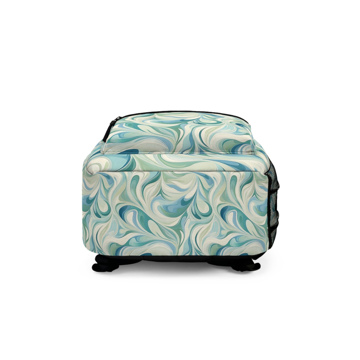 Whimsical Swirl Backpack, Perfect for School, Travel, Casual Outings, Unique Gift for Students, Eco-Friendly Style, Trendy Accessory