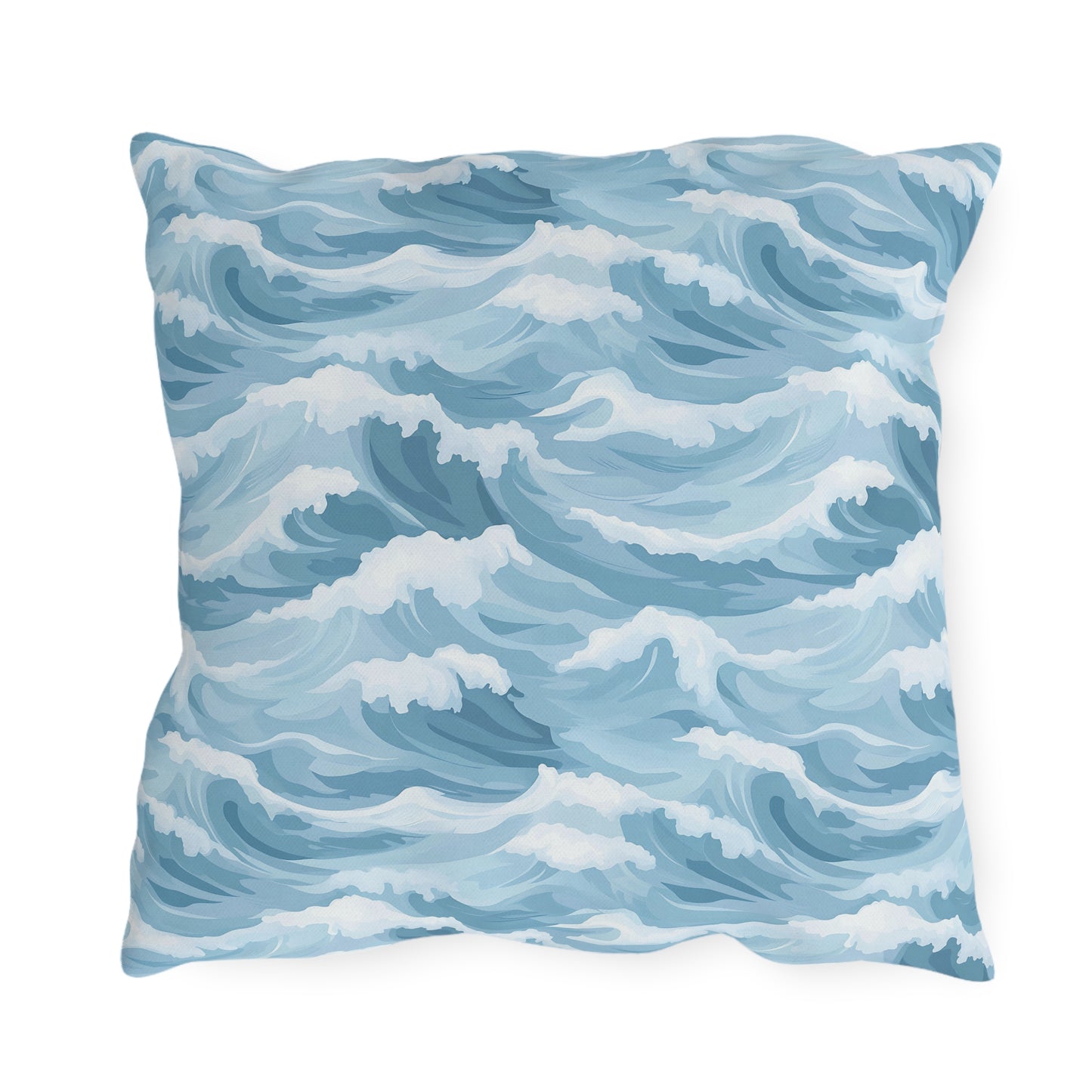 Ocean Wave Outdoor Pillows, Nautical Decor, Patio Cushion, Beach House Accessories, Summer Decor, Gift for Ocean Lovers