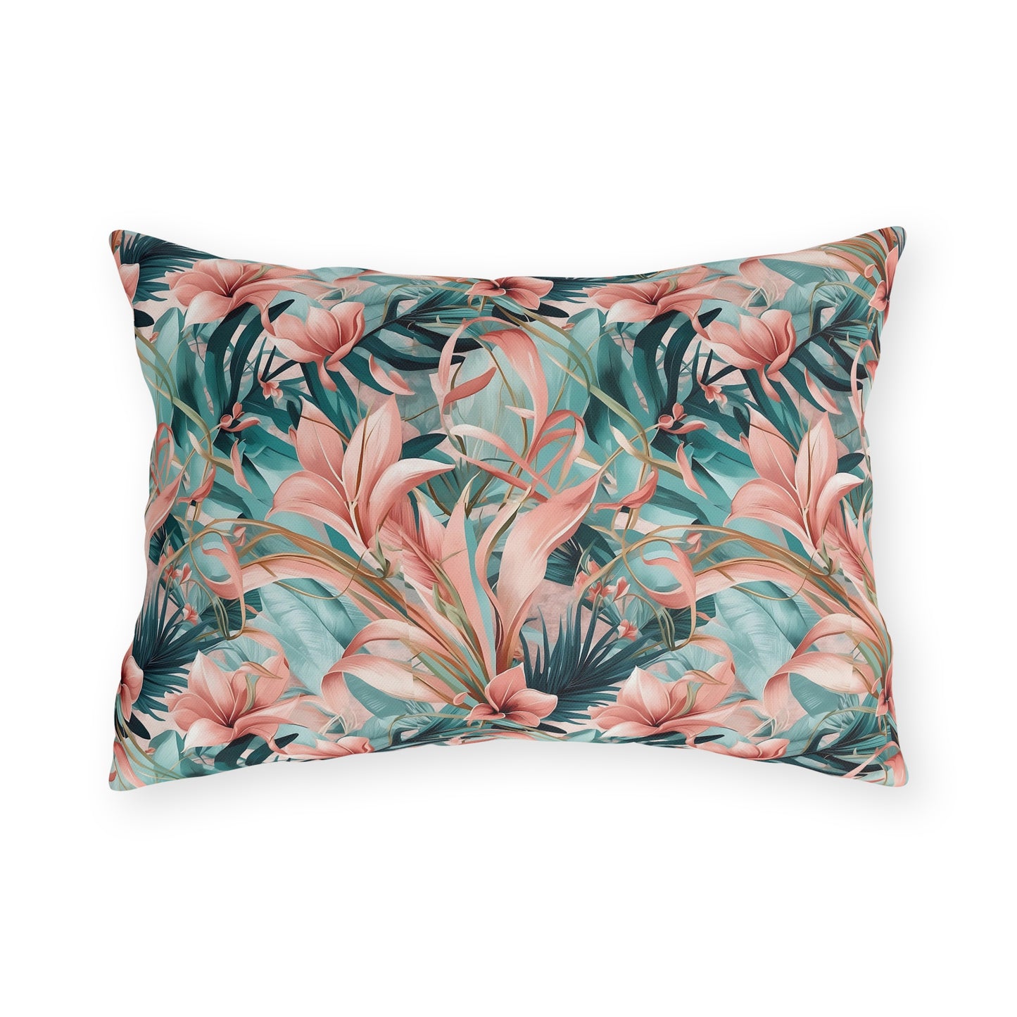 Outdoor Pillows - Tropical Jungle Design, Jungle Oasis Decor, Patio Cushions, Garden Pillow Covers, Outdoor Living Accessories