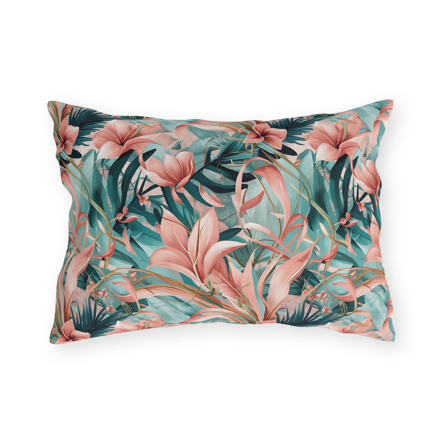 Outdoor Pillows - Tropical Jungle Design, Jungle Oasis Decor, Patio Cushions, Garden Pillow Covers, Outdoor Living Accessories