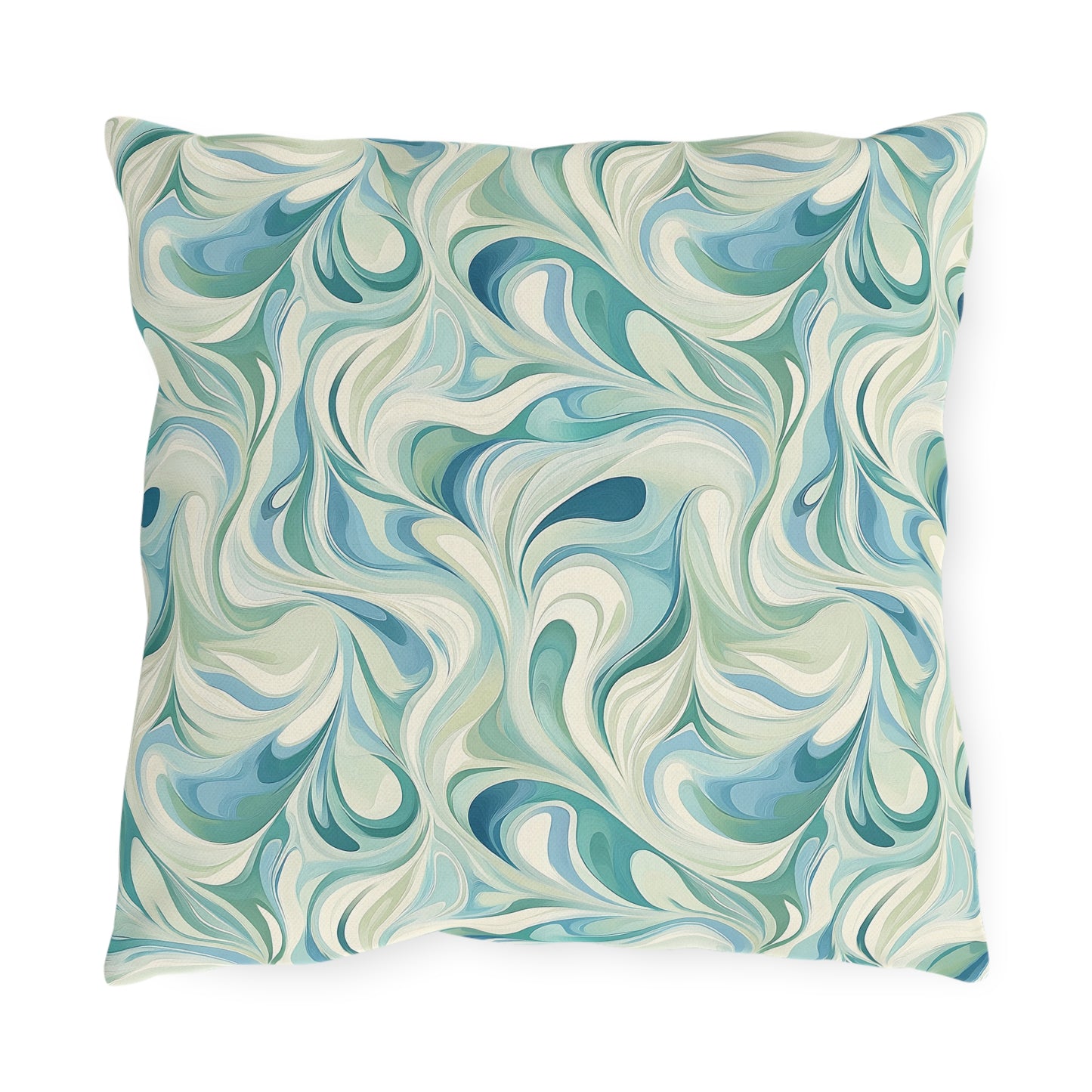 Abstract Wave Outdoor Pillows, Soft Decorative Cushions for Patio, Living Room, Garden Decor, Boho Home Accessories