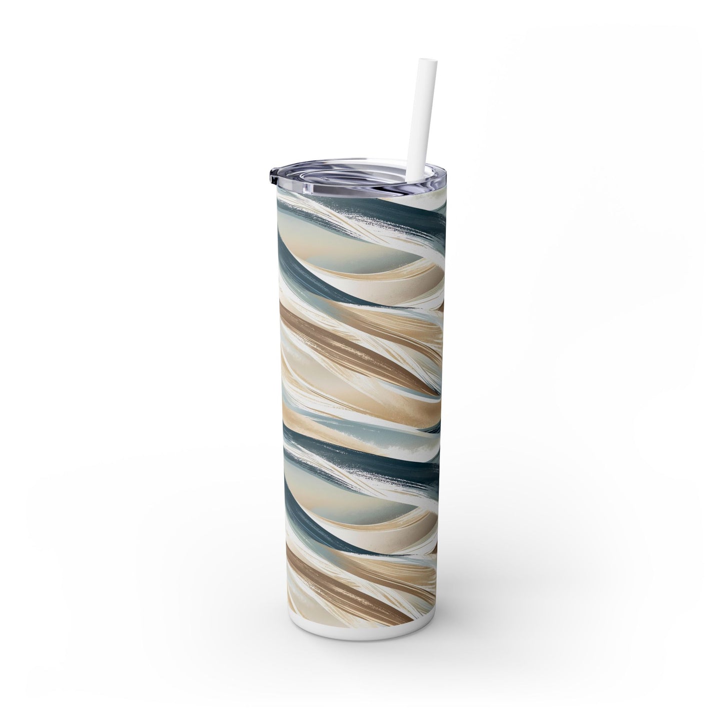 Elegant Abstract Skinny Tumbler with Straw, 20oz - Stylish Travel Mug, Gift for Her, Wedding Favor, Eco-Friendly Drinkware, Unique Home