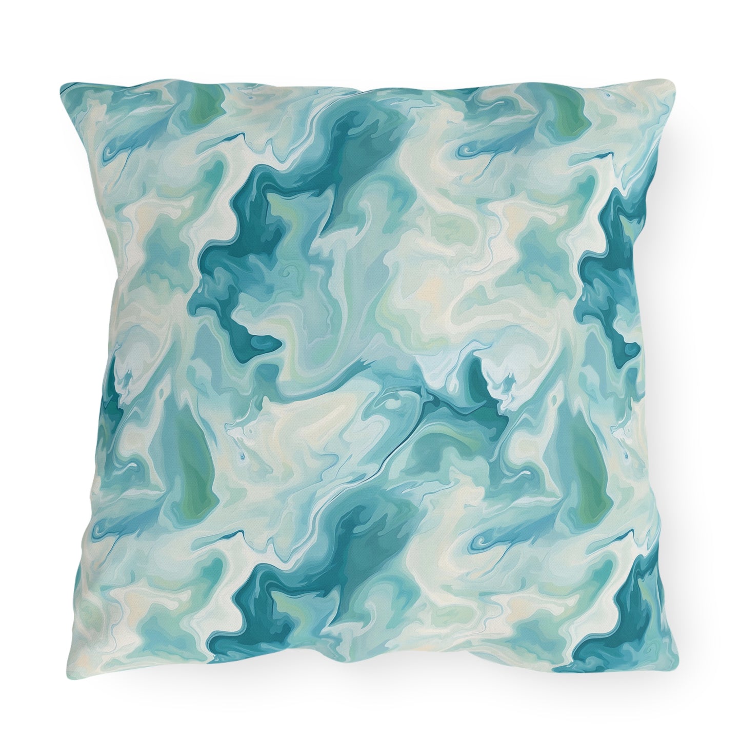 Stylish Outdoor Pillows for Cozy Spaces | Seafoam Abstract Design, Patio Decor, Home Accessories, Summer Vibe, Garden Pillows