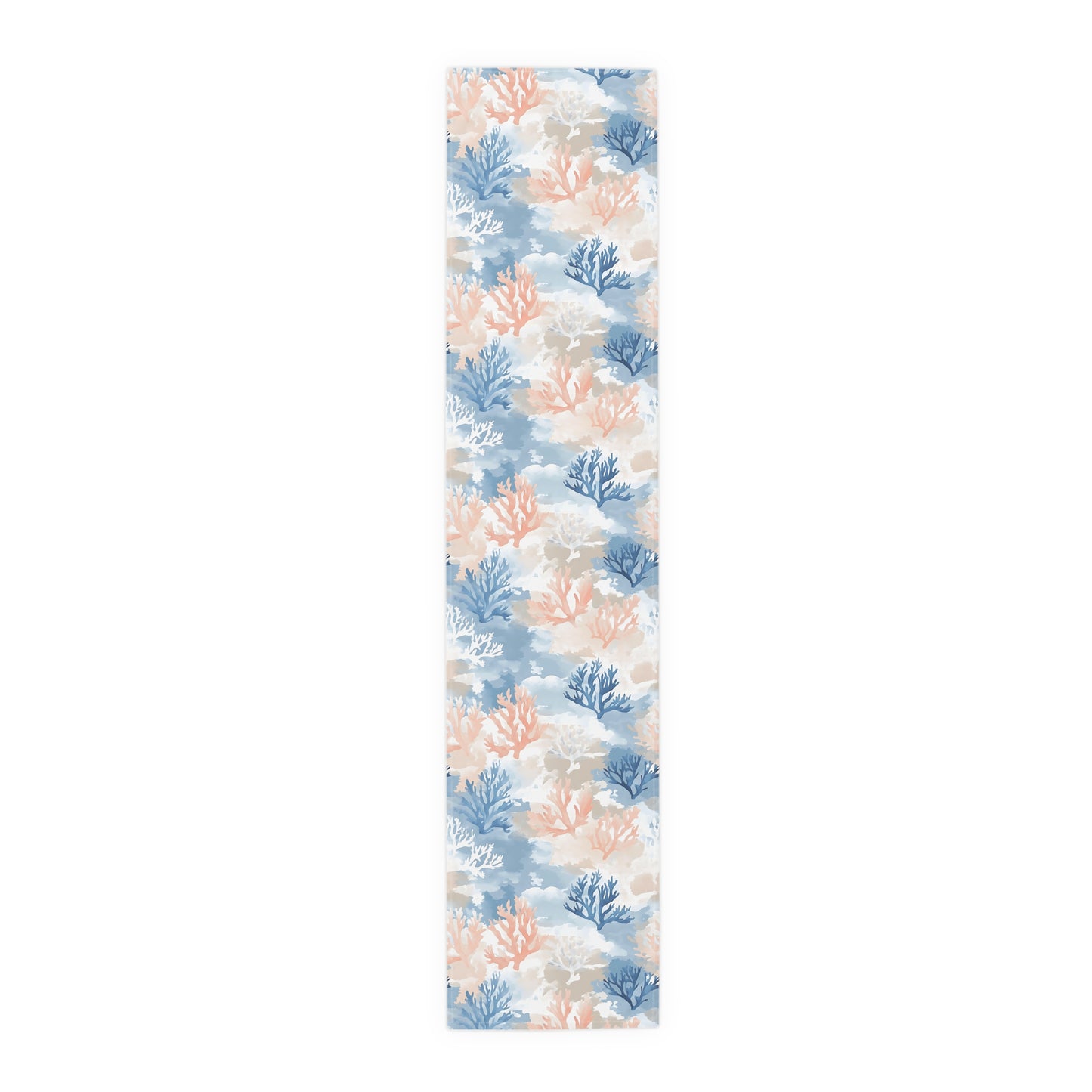 Coastal Coral Table Runner, Ocean-Themed Decor for Beach Lovers, Perfect for Summer Parties, Weddings, Dining, Home Decor