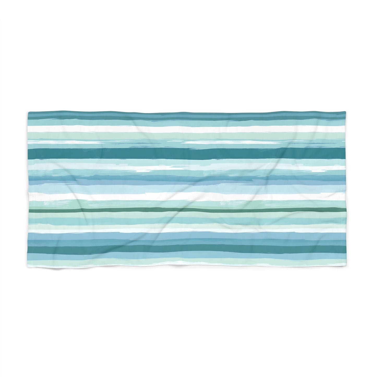 Coastal Stripes Beach Towel - Perfect for Pool Days, Summer Vacations, Family Outings, Beach Parties, Relaxing by the Sea