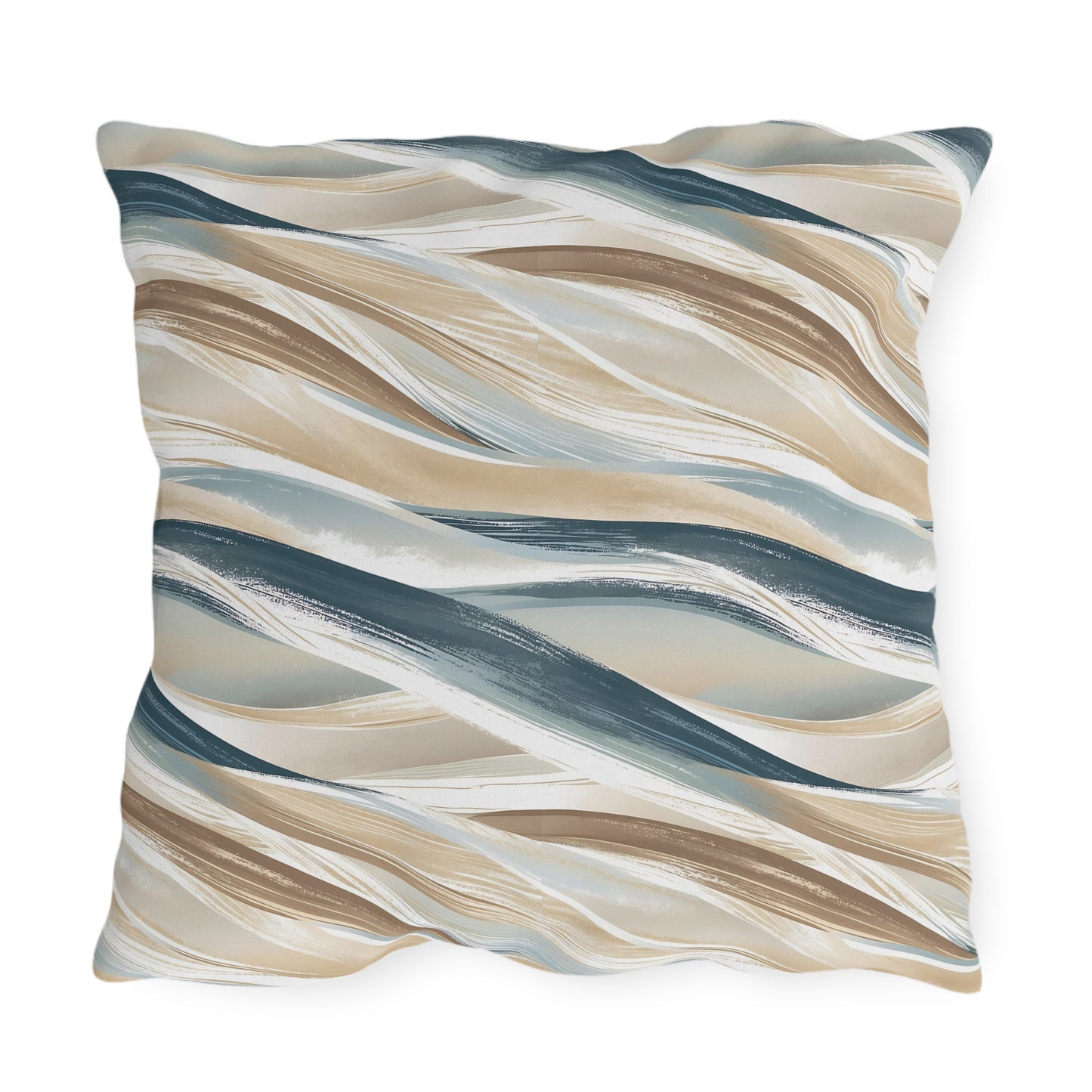 Coastal Wave Outdoor Pillows, Nautical Decorative Cushions for Patios, Beach House Decor, Summer Vibes, Porch Accessories