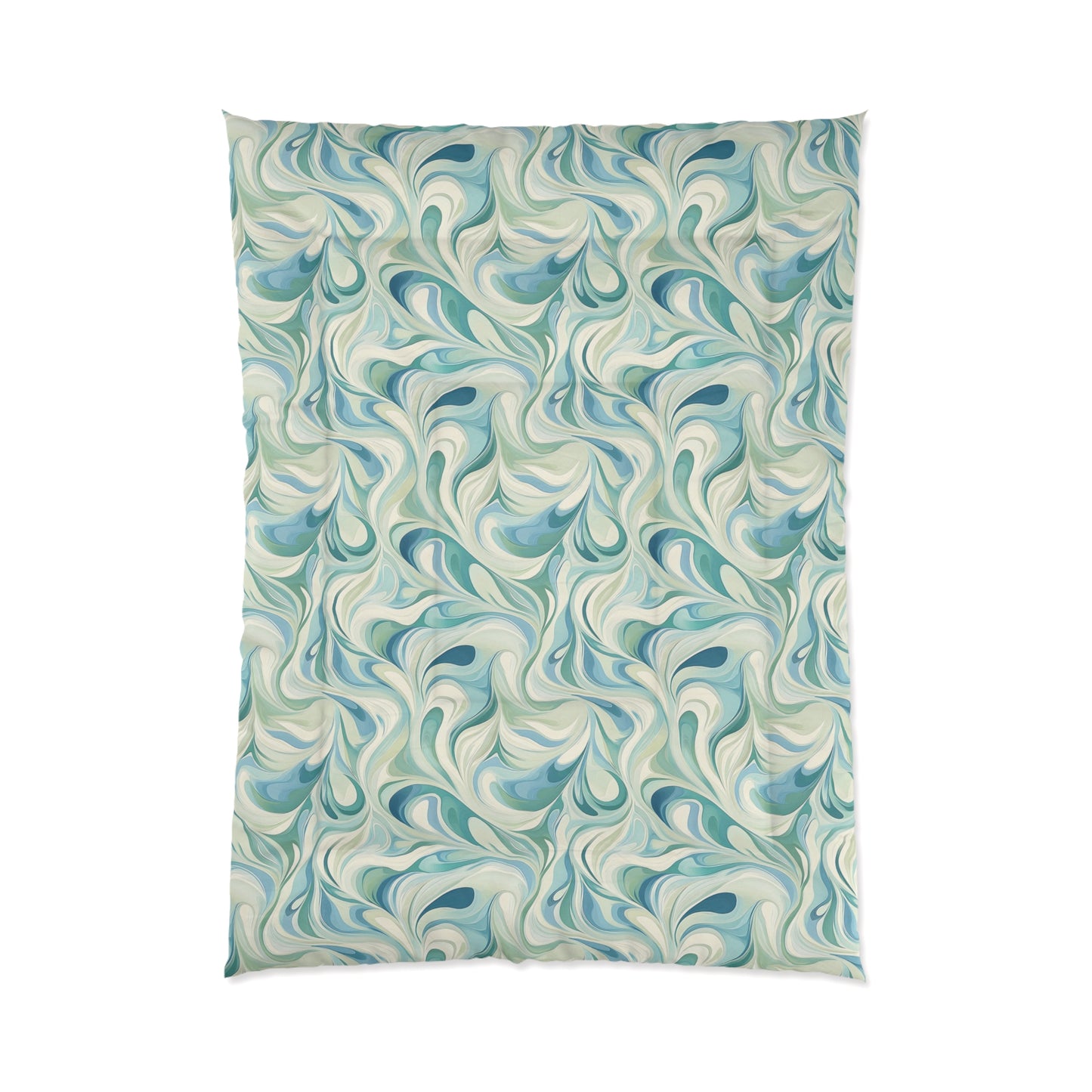 Swirling Ocean Comforter - Cozy Home Bedding, Vibrant Décor, Bohemian Style, Perfect Gift for Housewarming, All Seasons Use