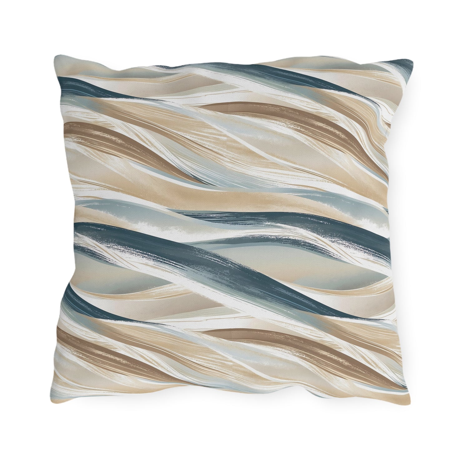 Coastal Wave Outdoor Pillows, Nautical Decorative Cushions for Patios, Beach House Decor, Summer Vibes, Porch Accessories