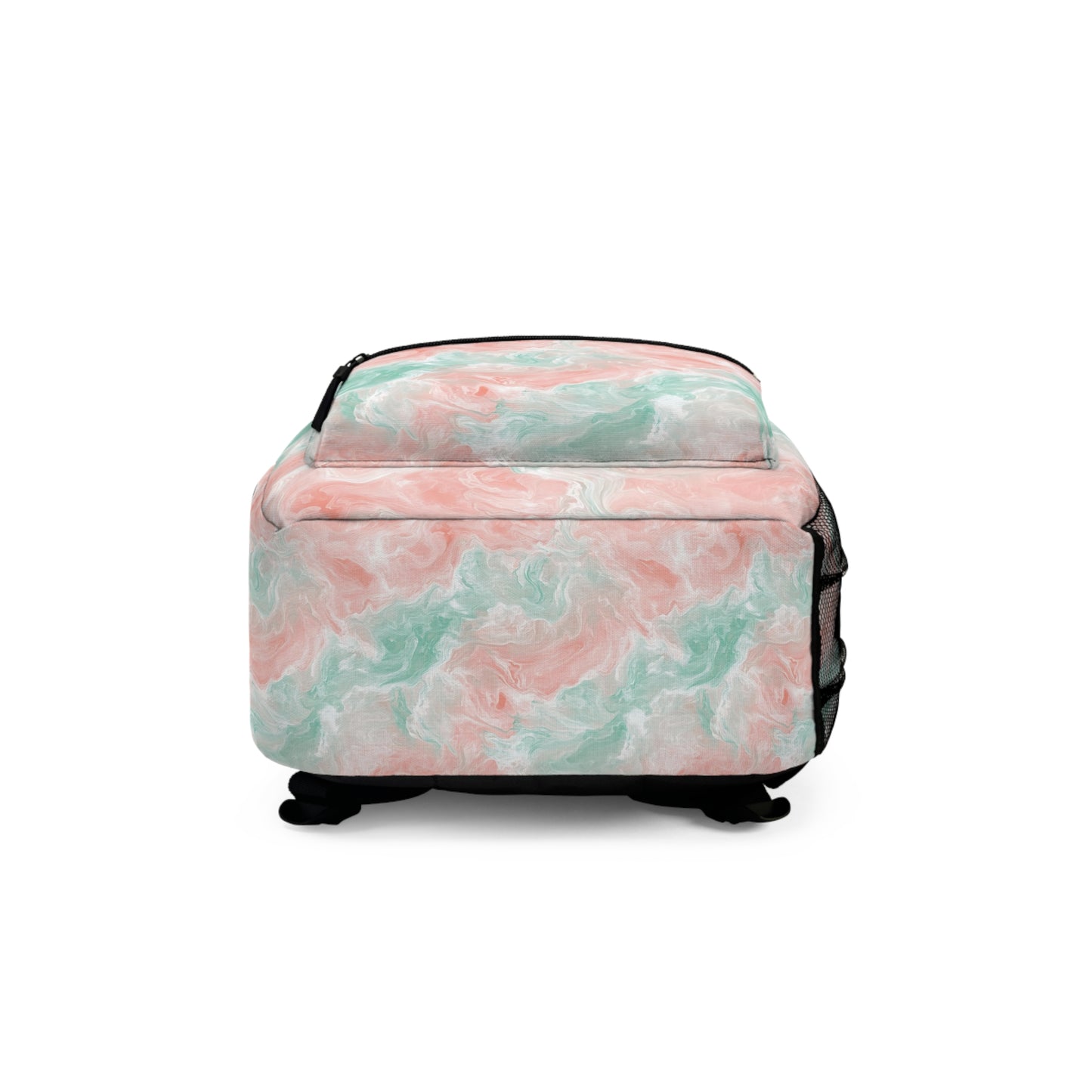 Pastel Marble Backpack - Stylish School Gear, Travel Bag, Trendy Gift for Teens, Fashionable Rucksack, Everyday Use