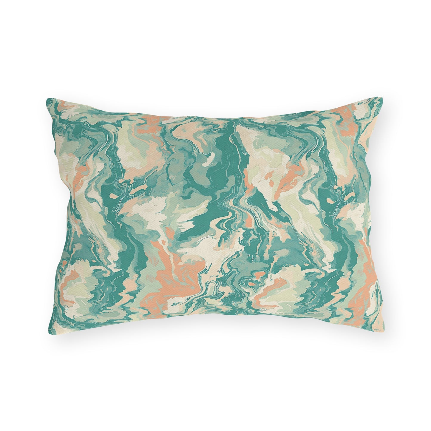 Marble Print Outdoor Pillow, Bohemian Garden Decor, Trendy Patio Cushion, Summer Home Accessory, Chic Outdoor Style