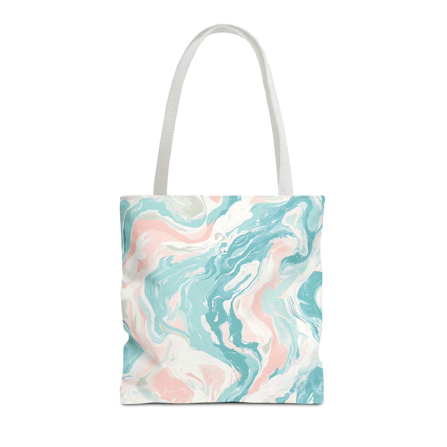 Marble Design Tote Bag, Stylish Beach Bag, Eco-Friendly Shopping Tote, Floral Pattern Carryall, Casual Everyday Purse