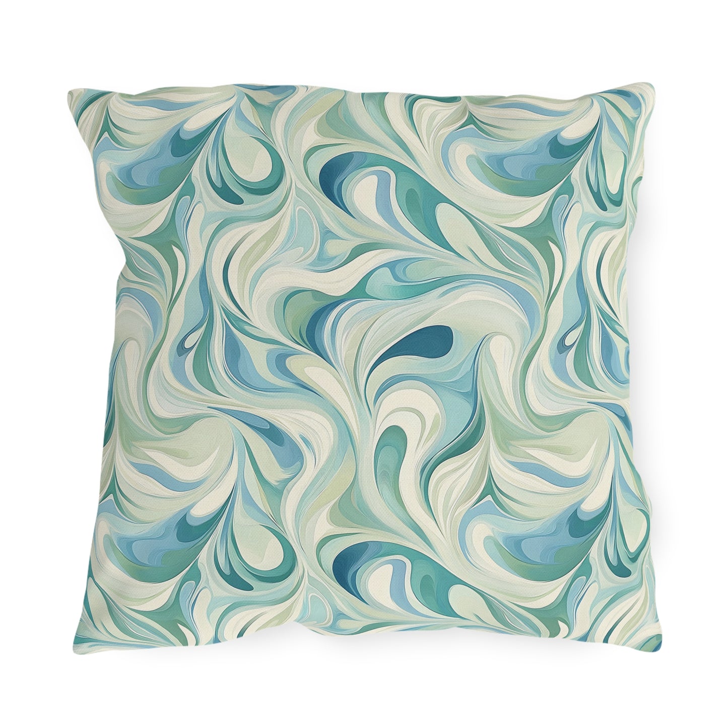 Abstract Wave Outdoor Pillows, Soft Decorative Cushions for Patio, Living Room, Garden Decor, Boho Home Accessories