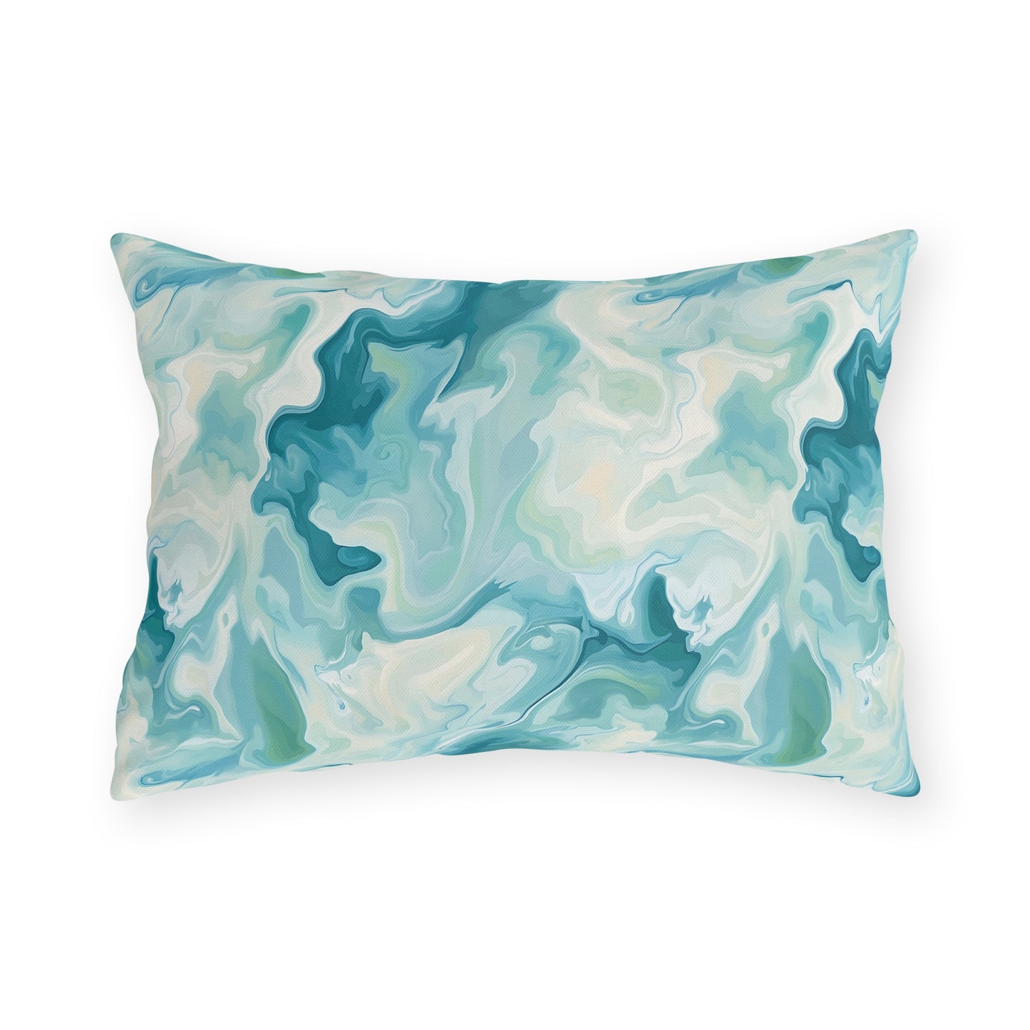 Stylish Outdoor Pillows for Cozy Spaces | Seafoam Abstract Design, Patio Decor, Home Accessories, Summer Vibe, Garden Pillows