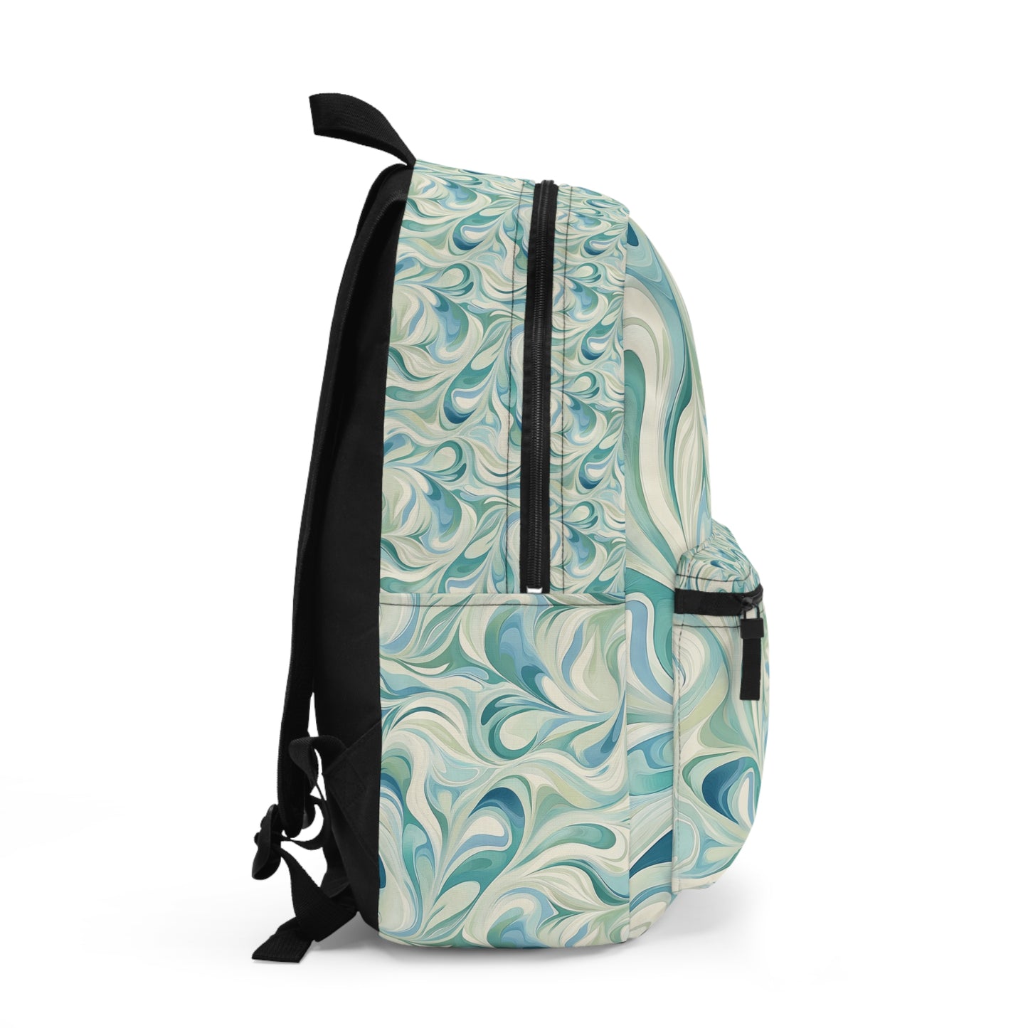 Whimsical Swirl Backpack, Perfect for School, Travel, Casual Outings, Unique Gift for Students, Eco-Friendly Style, Trendy Accessory