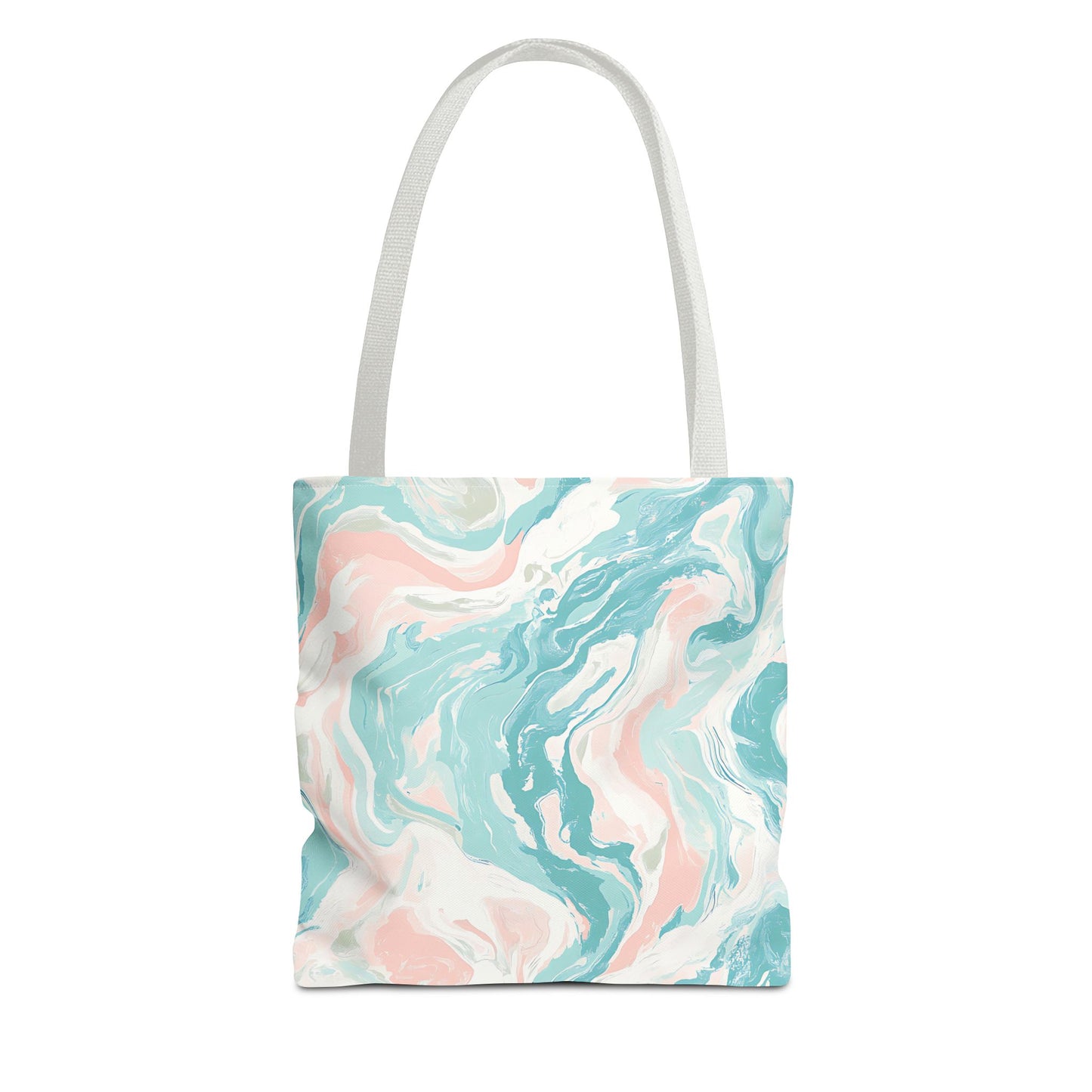 Marble Design Tote Bag, Stylish Beach Bag, Eco-Friendly Shopping Tote, Floral Pattern Carryall, Casual Everyday Purse