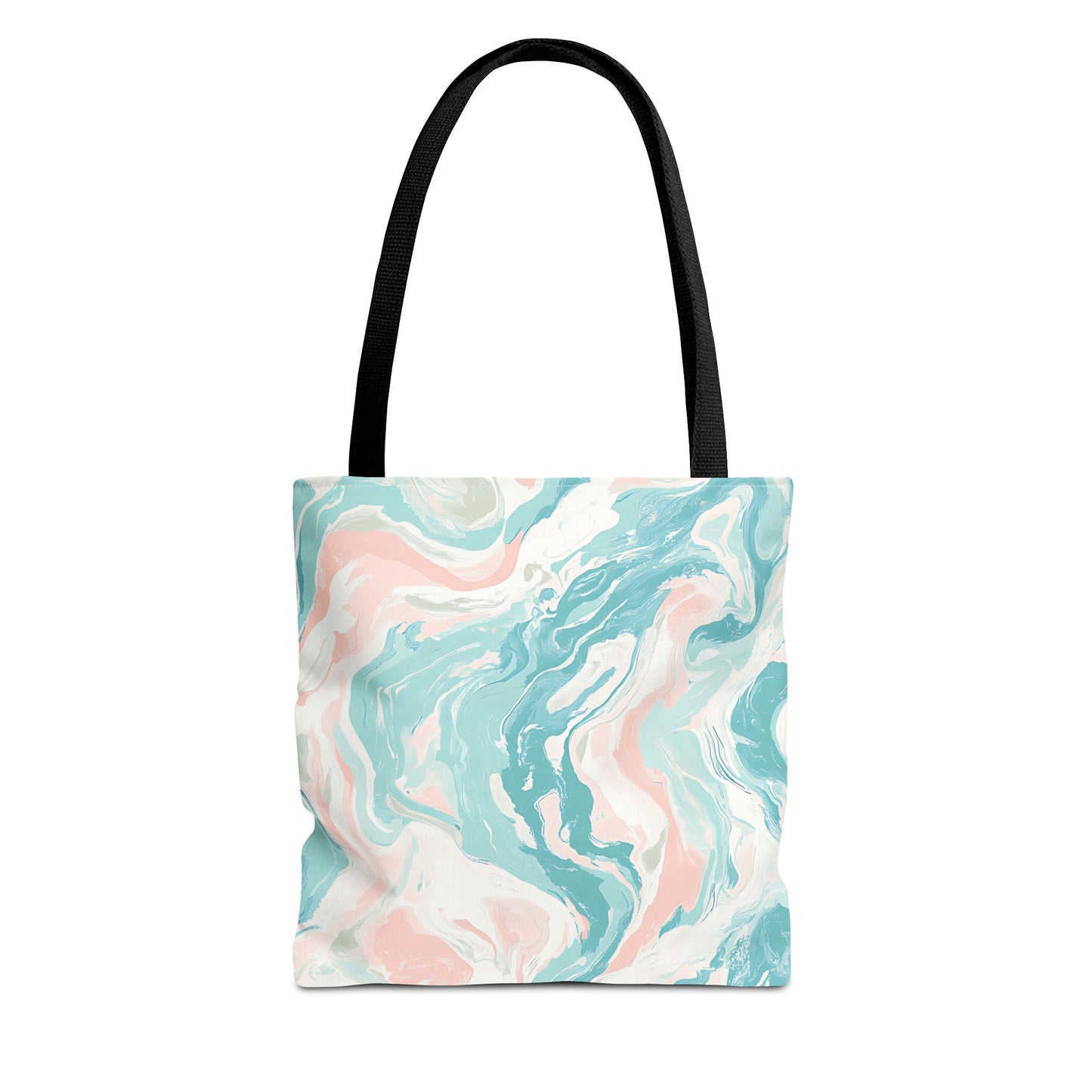 Marble Design Tote Bag, Stylish Beach Bag, Eco-Friendly Shopping Tote, Floral Pattern Carryall, Casual Everyday Purse