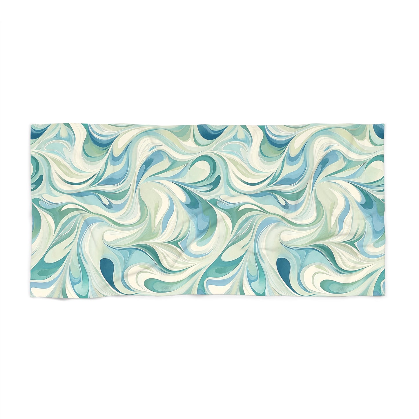 Marble Waves Beach Towel - Vibrant Design for Summer Fun, Perfect for Pool Days, Beach Getaway, Travel Towel, Gift Idea